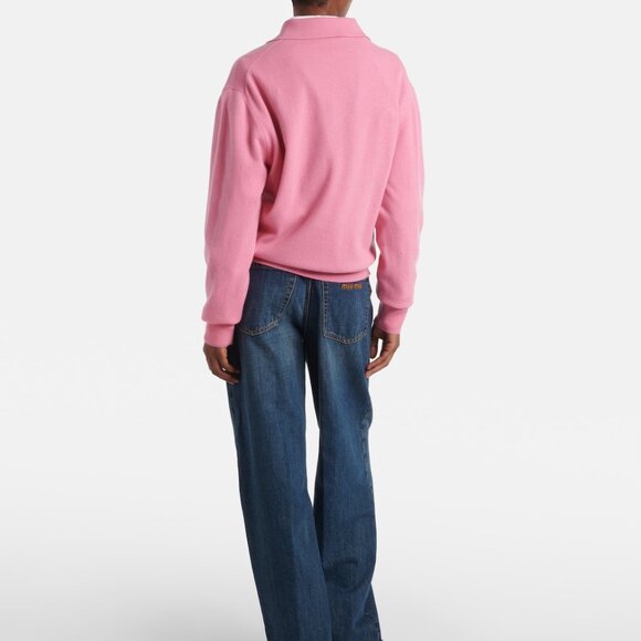 Miu Miu Argyle cashmere polo sweater - Picture 2 of 14